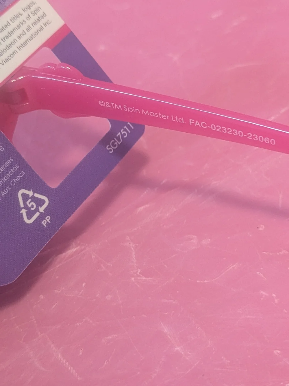 Nickelodeon PAW Patrol Pink Kids Sunglasses